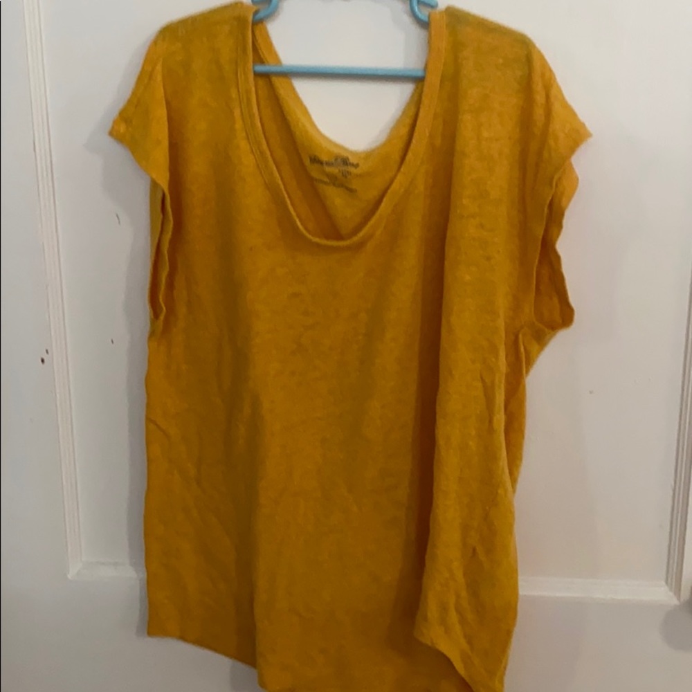small yellow cotton blouse